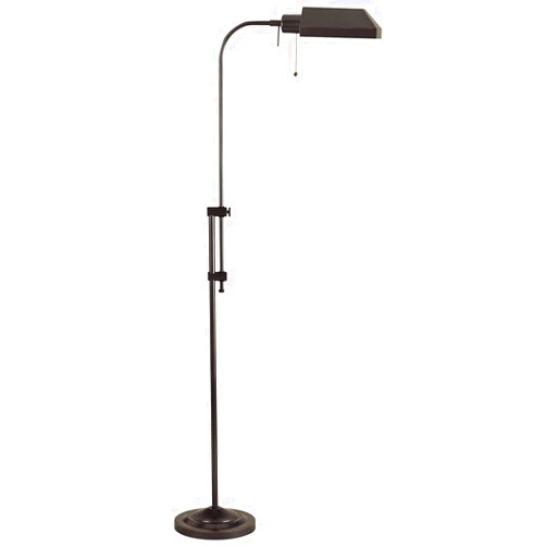Cal BO-117FL-DB Pharmacy Floor Lamp 46 Inches Adjustable-Height 100-Watt, Dark Bronze