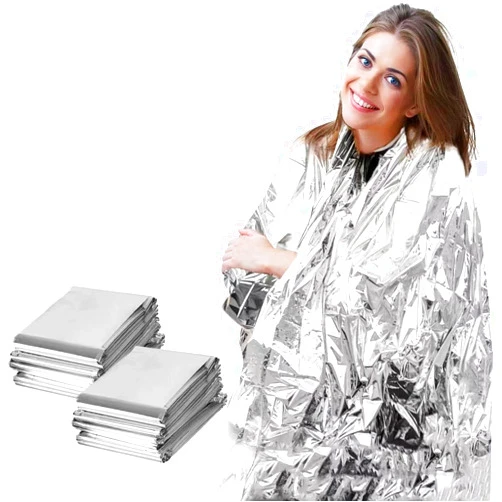 UMIXGENE Survival Emergency Mylar Thermal Blanket, Foil Space Blanket Designed for NASA, Body Warmer Blanket for Outdoor, First Aid, Camping Gear, Hiking Travel