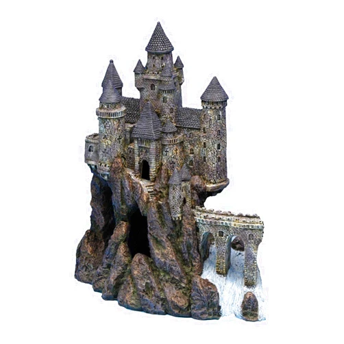Penn-Plax Age-of-Magic Wizard’s Castle Aquarium Decoration – Safe for Freshwater and Saltwater Fish Tanks – Extra Large – Part A