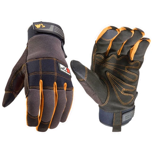 Wells Lamont FX3 Men's Extreme Dexterity Extra Wear Work Gloves, Touchscreen, Large 7853C, Black