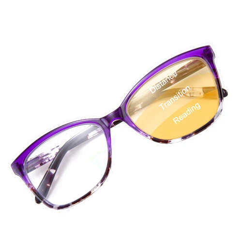 FEISEDY Square Progressive Multifocus Blue Light Blocking Anti-fatigue Reading Glasses B2690