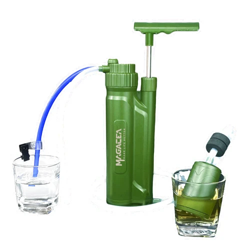 MAGACEA Portable Water Filter, Survival Pump Water Purification, with RO Membrane (0.0001 Micron)—Removing 99.999% of The Tested microorganisms—for Hiking, Camping, Emergency, and Outdoor Activities.