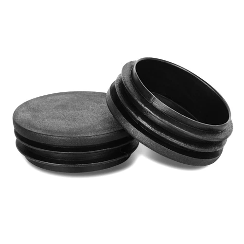 MewuDecor 50mm (2 Inch) Round Plastic Plug, Round Black Plastic End Cap, Hardware Plugs, Pipe Tubing End Cap for Chair Table Stool Leg, 10 PCS