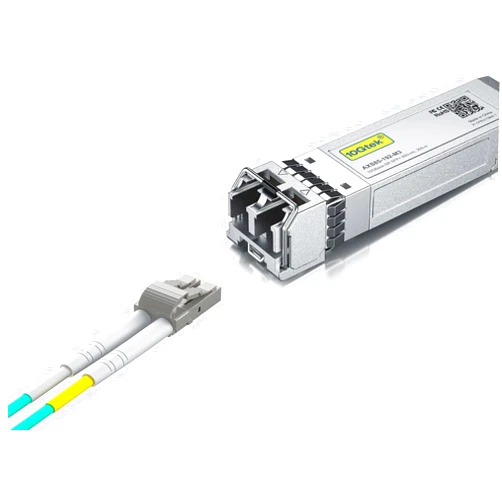 10Gtek 1 Pack of 10GBase-SR SFP+ Transceiver, Compatible with Mellanox MFM1T02A-SR and 4 Pack of 10M Fiber Patch Cable