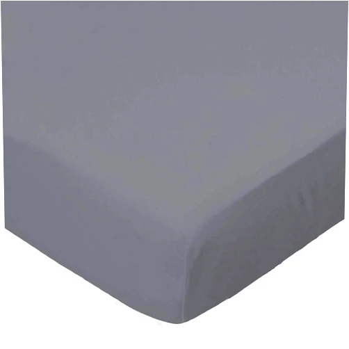SHEETWORLD.COM SheetWorld Baby Fitted Bassinet Sheet Fits Nuna Mixx 12 x 29 inches, 100% Cotton Woven Sheet, Unisex Boy Girl, Dark Grey Woven, Made in USA