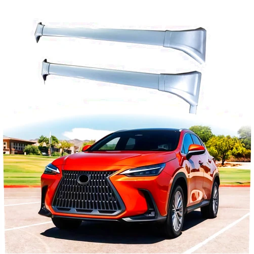 HawkstoneGroup 2PCS Aluminum Roof Rail Rack Crossbars Fits for Lexus NX 250 350 350h 450h 2022 2023 2024 2025 Rooftop Luggage Cargo Bars Luggage Carrier Cross Bars