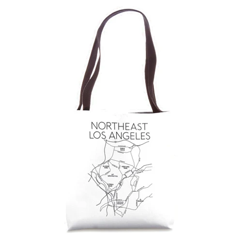 NELA Apparel of California Highland Park NELA Northeast Los Angeles HLP York Figueroa Tote Bag