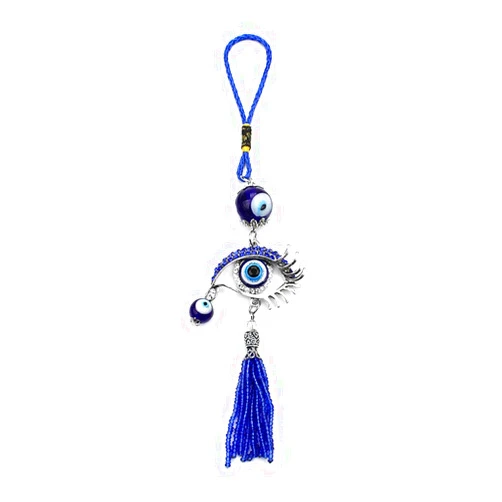 Kiwilife Lucky Car Interior Decoration Evil Eye Hanging Pendant Car Or Home Wall Hanging Ornament Accessories (Blue)