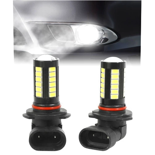 Bylikeho Pack-2 LED Fog Light Bulb,Car Accessories H11 9005 H16 H4 9006 H7 Car LED Fog Light Bulbs,White Bright Anti-fog Lights Daytime Running Lights,LED Light Replacement for Car,Truck (2pcs-9005)