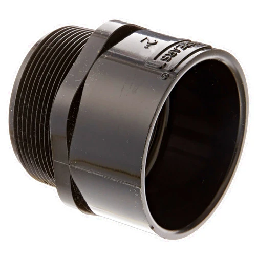Spears Manufacturing Spears 436-B Series PVC Pipe Fitting, Adapter, Schedule 40, Black, 2
