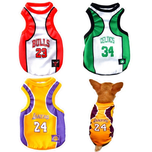 CMREAEC 3Pack Dog Clothes for Small Dog Girl Puppy Clothes for Chihuahua Yorkies Bulldog Clothes for Medium Dogs Boy Basketball Jersey Pet Outfits Dog Shirt Apparel Accessories,L