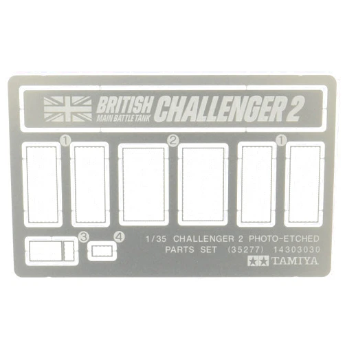 Tamiya Military Minatures Challenger 2 Photo-Etched Parts Set - 1:35 Scale Military