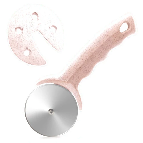 HELEERON Pizza Cutter Wheel, Stainless Steel Pizza Cutter with Cover, Super Sharp Pizza Slicer-Dishwasher safe,Smooth Rotating Pizza Wheel Safe with Healthy Material (Pink）
