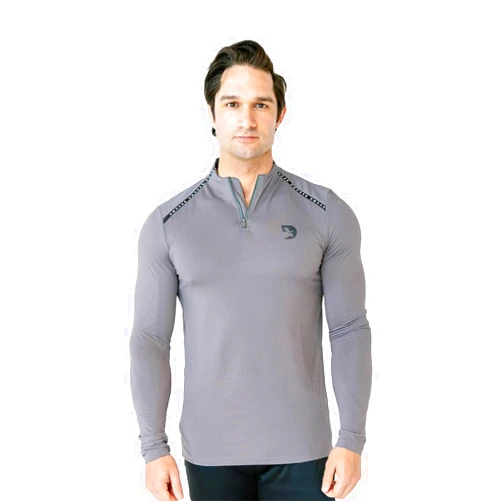 DMoose Fitness Flex & Conquer Long Sleeve Shirt - Men’s Waterproof Top with Thumbholes and Dual Fabric Design for Workouts
