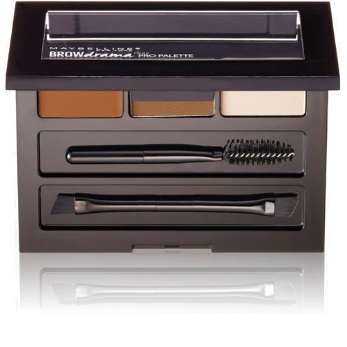 Maybelline New York Brow Drama Pro Eyebrow Palette, Deep Brown, 0.1 oz.