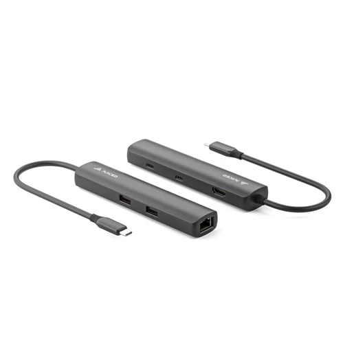 Juiced Systems RapidHUB Ultra-Fast USB-C Hub - 8K HDMI, 2.5GbE Ethernet, 100W PD, 10Gbps USB Ports, Compact Design