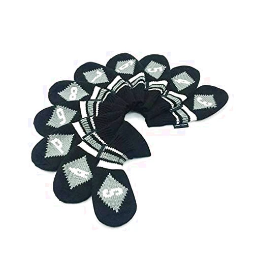 HUGELOONG Golf Iron Headcovers Set 11PCS(3~9,P,A,S,L) -Number on Both Side-Golf Club Head Covers Fit Most Irons