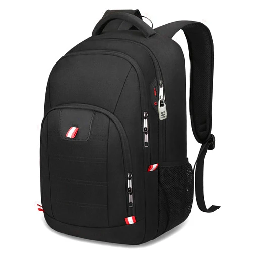 Della Gao Laptop Backpack, Business Travel Backpack with USB Charging Slit for Men Womens, Anti Theft Water Resistant Computer Backpack Fits 15 Inch Laptop and Notebook, Black