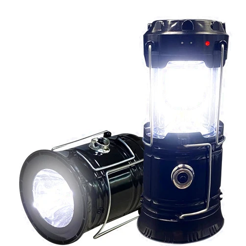 XTAUTO 2-Pack Collapsible Camping Lantern XTAUTO Solar USB Rechargeable Portable Lightweight Waterproof LED Flashlight Survival Kits for Indoor Outdoor Home Emergency Light Power Outages Hiking Hurricane