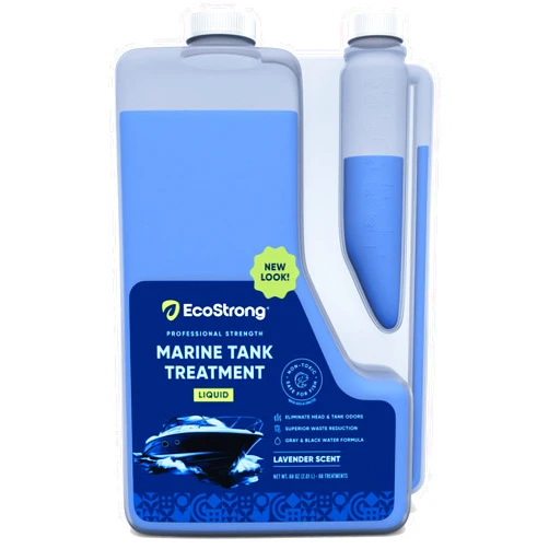 Eco Strong Marine Holding Tank Treatment | Powerful Enzymatic Black Water Digesting Liquid - Eliminates Tank Odor and Breaks Down Waste (68 oz)