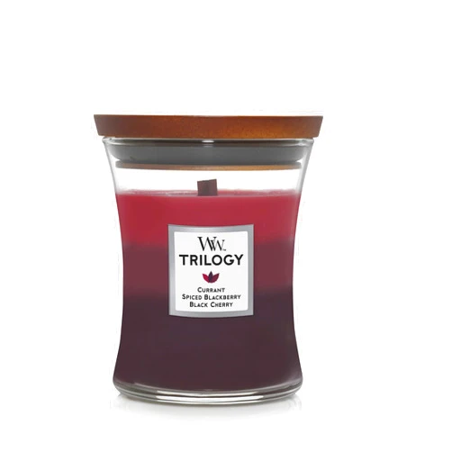 WoodWick Medium Hourglass Candle, Sun Ripened Burrs - Premium Soy Blend Wax, Pluswick Innovation Wood Wick, Made in USA