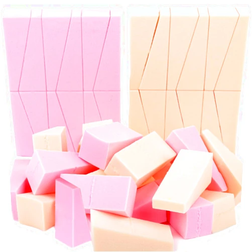 Teenitor 48 Pieces Makeup Sponge Blender For Face Curve Blending, Latex Free Small Wedge Shaped Smooth Apply Beauty Sponge Applicator For Liquid Cream Foundation Halloween Costume Festival Makeup