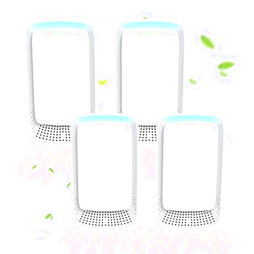 Zorymz Plug In Air Ionizers - Portable Negative Ion Technology Air Purifiers for Pets Smell and Odor - Quiet Air Freshener Cleaner for Home, Bedroom, Office, Kitchen - Mini Air Filter White - 4 PCS