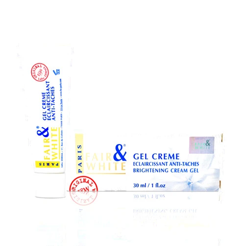 FAIR & WHITE Original Skin Brightening Gel Cream - 30ml / 1floz - For Neck, Face, Armpit, Elbows, Private Areas, Brightening Gel for Uneven Skin Tone