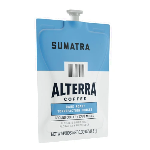 Alterra Coffee Sumatra Dark Roast Coffee Fresh Pack for Flavia Brewers (Pack of 100 Fresh Packs)