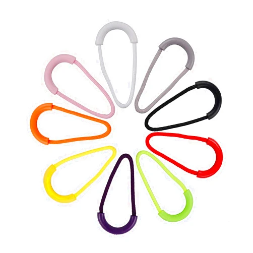 Esowemsn 30pcs Colorful U-Shaped Nylon Zipper Pulls Durable Zipper Pulls Replacement Zipper Tags Zipper Tab for Backpacks, Handbags, Jackets, Luggage, Purses Clothing DIY Accessories