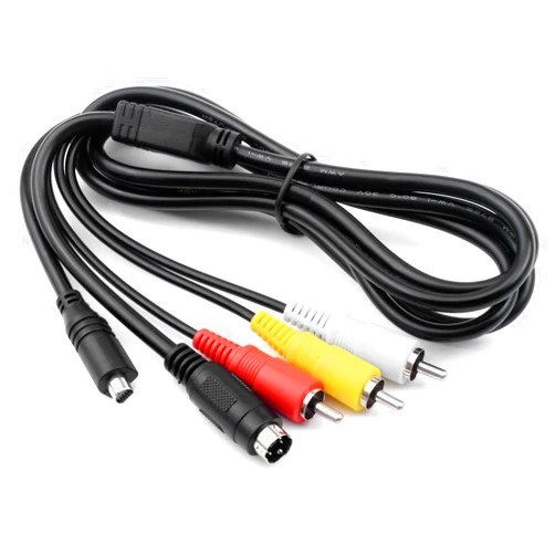 Saipomor VMC-30FS VMC 15FS A/V RCA to S-Video Cable Compatible with Sony Handycam DCR-SR40 DCR-SR42 DCR-SR47 DCR-SR68 DCR-SR80, DCR-SR82 DCR-SR85 DCR-SR88, DCR-SR200 DCR-SR300 Camcorders -4.9ft