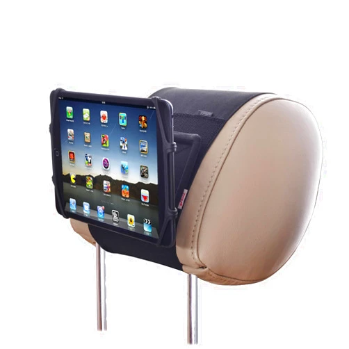 TFY Car Mount Universal Car Headrest Mount Holder with Silicon Holding Net Compatible with Both 4.5-6 Inch Phones and 7-10.5 Inch Tablets