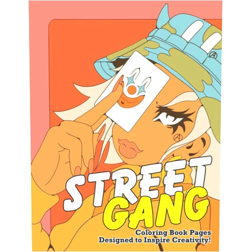 By Maximus Choco (Author) Street Gang Coloring Book: Relax And Unwind With This Cool Collection Of Painting Pages For Teens And Adults Featuring Cool Designs Of Gang Members