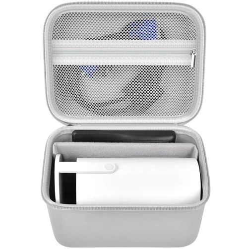 Grapsa Mini Projector Case Compatible with Magcubic for Alwtniet for Limimart for Aubor for HIPPUS Portable Projector 4K 1080P Support, Storage Holder Organizer for accessories (Box Only) -Light Grey