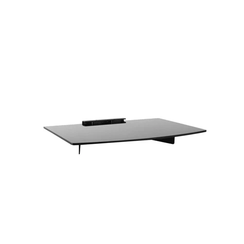 TechOrbits Glass Wall Shelf – Wall Mount Shelf for DVD Multi Media Components – Floating Entertainment Console
