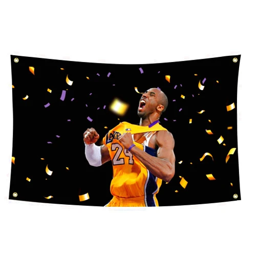 COIQIU Kobe Flag Banner Motivational Inspirational Office Gym Dorm Wall Decor Funny Flags for Room 3x5 Feet College Dorm Room Decor
