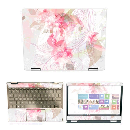 Decalrus - Protective Decal Floral Skin Sticker for HP Pavilion X360 11M-AP0013DX (11.6