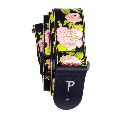 P Perri's Leathers Ltd. Perri’s Leathers Ltd. - Guitar Strap - Jacquard - Adjustable - For Acoustic/Bass/Electric Guitars - Made in Canada