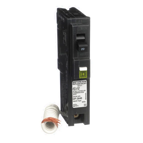 Schneider Electric Square D by Schneider Electric HOM120CAFIC Homeline 20 Amp Single-Pole CAFCI Circuit Breaker