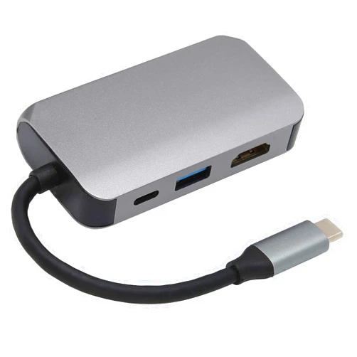 Dpofirs USB C Docking Station, 4 in 1 USB C Hub TypeC Docking Station TypeC to HDMIPDUSBVGA Adapter, USB C to USB C to VGA