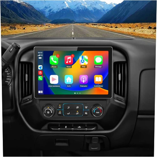 AWESAFE 13.1 inch Car Radio Stereo for Chevy Silverado GMC Sierra 2014-2018 with CarPlay Android Auto 4GB RAM+ 64GB ROM