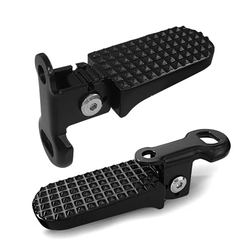 RainFlowwer 1 Pair Bike Rear Pedals,Mini Folding Bicycle Foot Pegs,Rear Seat Footrest Pedals for Mountain Bike E-Bike