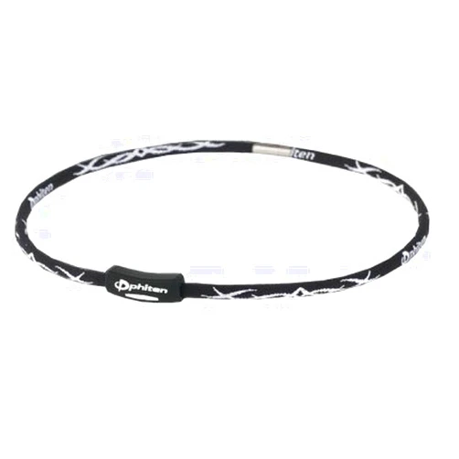 Phiten Titanium Necklace X30 Tribal - Red/White - 22in