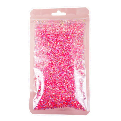 Blingirl Transparent Light Pink Jelly AB Rhinestones 3 mm,10000 pcs Resin Rhinestone ss10 Bling Diamond Stone for Tumblers, Bags, Shoes, Pen, Nail Art, DIY Projects