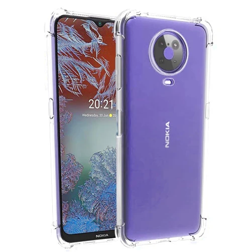 Sidande Case for Nokia G10 TA-1334 Case, Nokia G20 TA-1336/Nokia 6.3 Case for Girls Women, Clear Transparent Soft Flexible TPU Slim Phone Protective Case Cover for Nokia G10 / G20 Clear