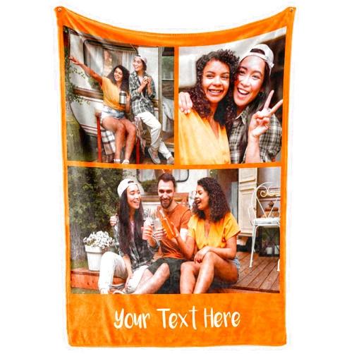 Fabric Textile Products Custom Photo Blanket - Ships Next Day - Personalized Blanket with Photos for Kids & Adults - Personalized Throw Blanket - Customizable Gift - Birthday Gift - Printed in USA (Fleece - 30x40)