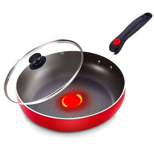 LRTYZBD Frying pan Omelette Pan Non-Stick Hot Spot Hot Indicator Wok Set-Pot Mouth Diameter:28CM*6CM