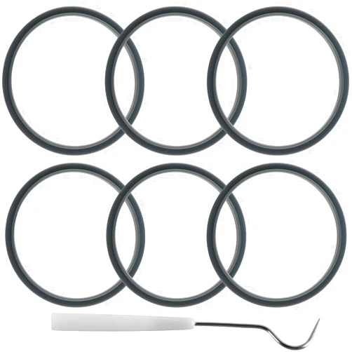Equust 6-pack Sealing Gaskets Replacement Parts Fits for NutriBullet Blenders 600w/900w Extractor Blade