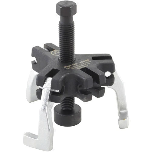 Speedway Motors Ratcheting Puller for Ford 5.0 Coyote, GM LS Engines & More - No Bolts Needed, Quick Adjust Legs, Effortless Harmonic Balancer Removal