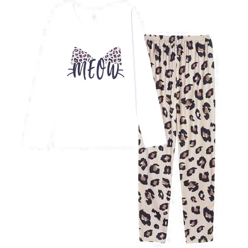 YIJIU Women's Sleepwear Long Sleeve Top and Pants Pajama Set Panda Print Nighty